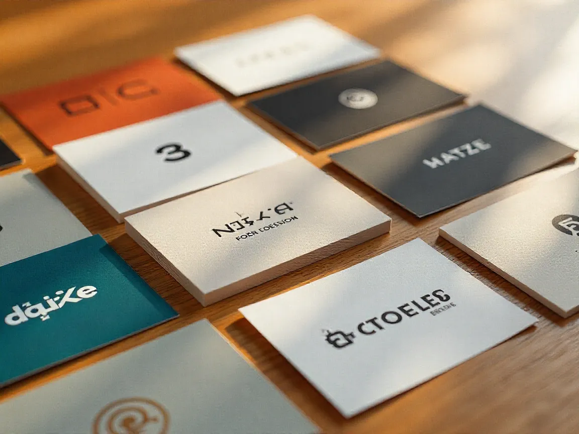 Various logo design styles and applications